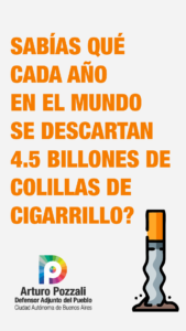 Lee más sobre el artículo Las colillas de cigarrillo, un gran contaminante