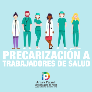 Precarización de trabajadorxs de la salud